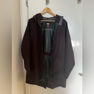 REI Co-Op Rainier Long Line Rain Jacket Womens